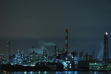Fototapeta na wymiar 川崎　工場夜景