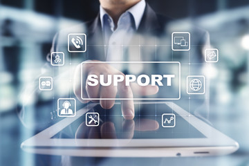 Technical Support and Customer Service. Business and Technology concept.
