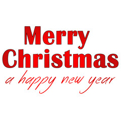 Merry Christmas Written in beautiful design