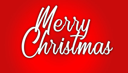 Merry Christmas Written in beautiful design