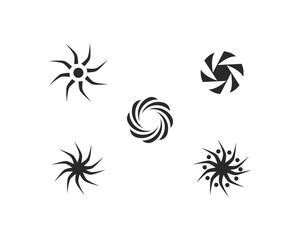 Business logo, vortex, wave and spiral icon