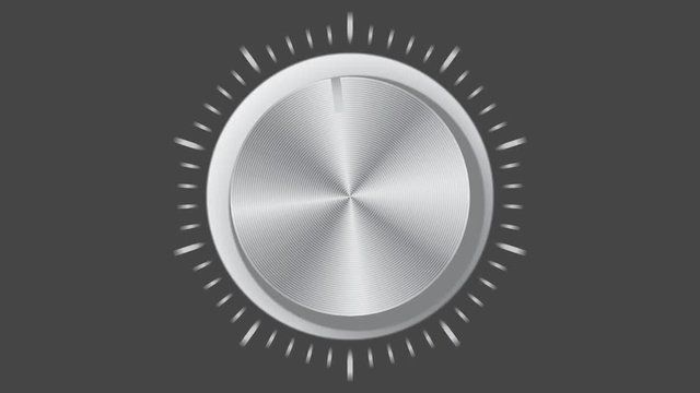 Metallic volume regulator. Analog regulator control interface.