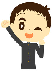 元気な男子学生