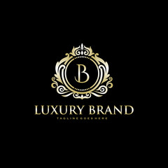 Naklejka premium Luxury Brand - monogram logo - initial letter template