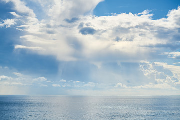 Sky, Clouds and Sea Background