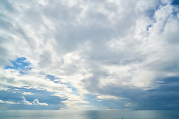 Naklejka na ściany i meble Sky, Clouds and Sea Background
