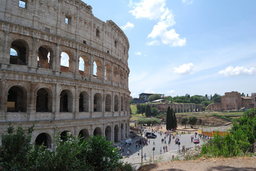 Fototapeta premium View of Colosseum - Rome, Italy.