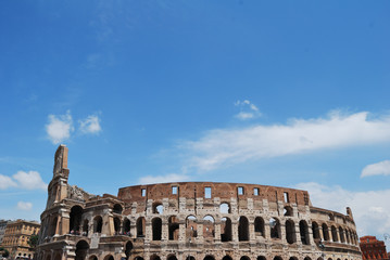 View of Colosseum - Rome, Italy.