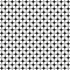 Seamless abstract geometric rounded tile pattern background