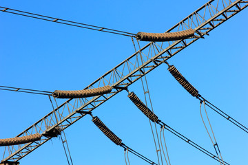 power facilities under the blue sky