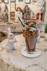 アイスチョコレートを飲みたい兎