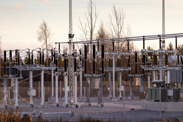 High voltage transformer station