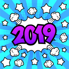 New Year 2019 poster