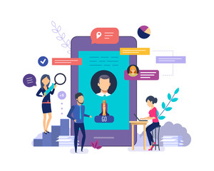 Virtual assistant help service. Online mobile assistant, virtual help service.