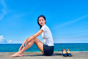 Beautiful women posing