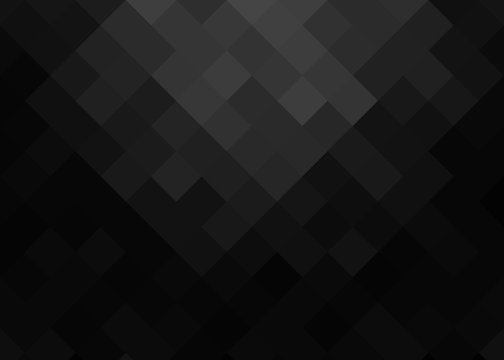 abstract gradient background in black and gray tones of squares