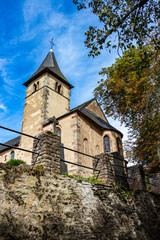 Church of St. Peter in Roth an der Our, Germany - a former church of the Knights Templar, partial...
