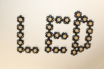 three-watt LEDs for plants.