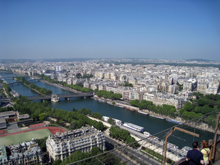 view of paris from eiffel tower