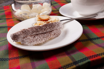 morning coffee with tiramisu, утренний кофе с тирамису