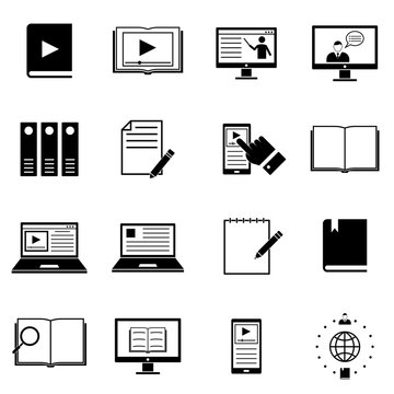 Instruction Icon Logo Vector Symbol. User Manual Icon