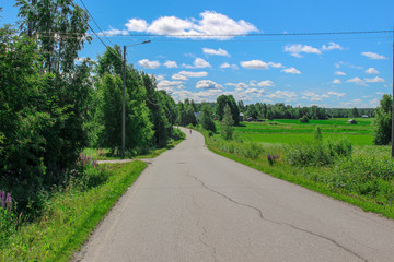 country side and a lonely skater