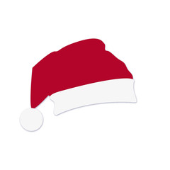 Weihnachtsmann Mütze rot mit Bommel