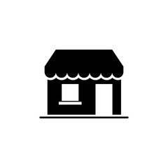 Shop building icon illustration isolated vector sign symbol