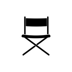 Chair icon flat. Vector illustration symbol pictogram