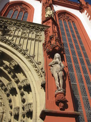 Detail der Würzburger Marktkirche	