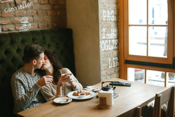 couple in a caffee