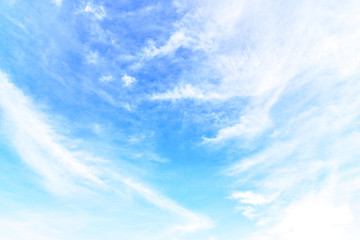 The nature of blue sky with cloud in the morning.