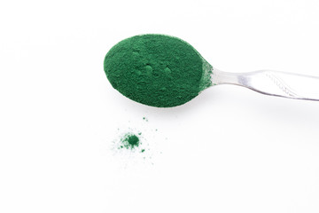 Spirulina desecada en polvo