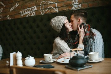 couple in a caffee