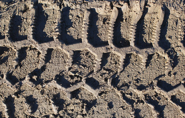 tire tread car tyre SUV in the mud