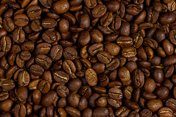Background of the roasted coffee beans