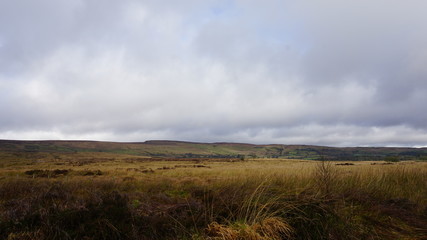 Irish landscape with clouds