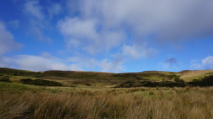 Irish landscape with clouds
