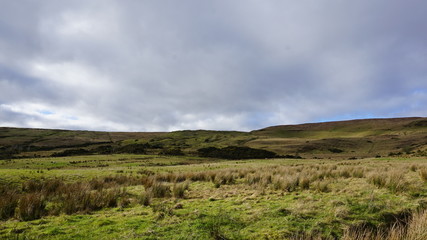Irish landscape with clouds