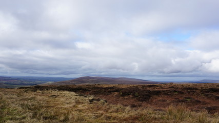 Irish landscape with clouds