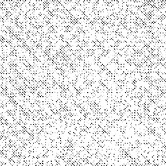 Grunge Texture on White Background, Black Abstract Dotted Vector, Monochrome Halftone Dust