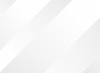 Lighten gray white of abstraction technology futuristic geometric background.
