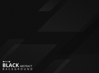 Abstract of futuristic black background of square geometric pattern.