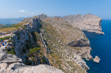 Fototapeta na wymiar Mallorca, Spain. View of Cape Formentor (Cap de Formentor)