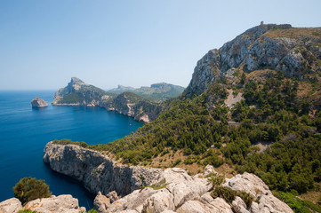 Mallorca, Spain. View of Cape Formentor (Cap de Formentor)