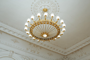 big beautiful chandelier in the theater