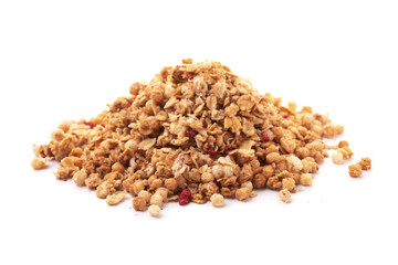 Heap of premium fruit and nut muesli