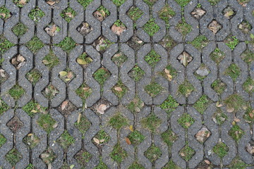 Pattern of rectangle shape of stone pavement in vertical direction