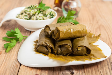Traditional Homemade Stuffed Grape Leaves