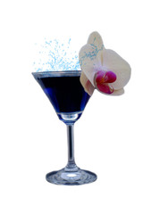 martini cocktail water splash